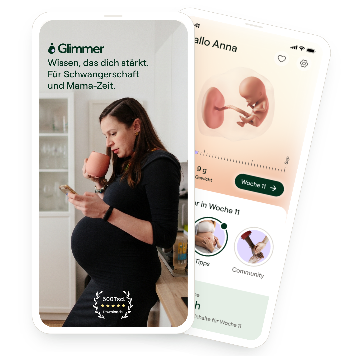 Glimmer App Marketing Collage